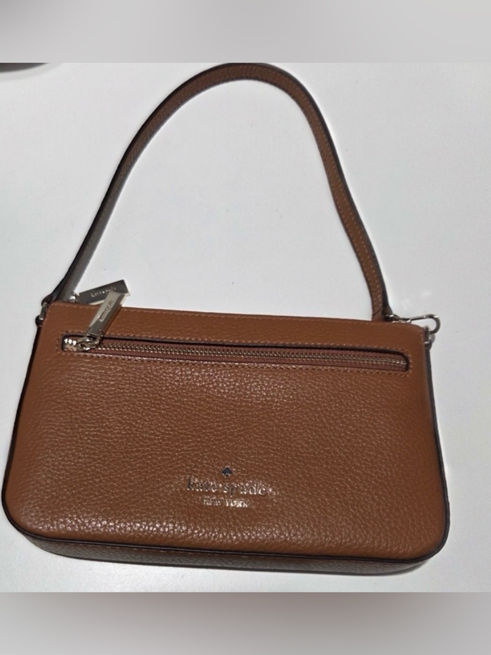 kate spade brown pebbled leather mini shoulder bag